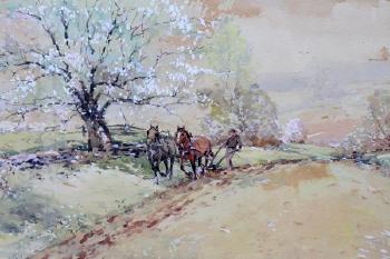 Spring ploughing by 
																			Joseph C Claghorn