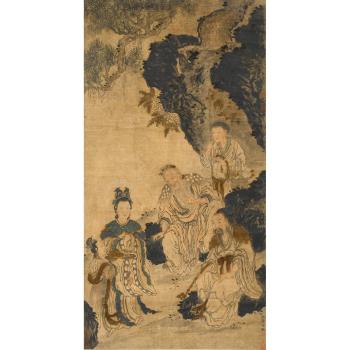 Five Daoist Figures by 
																	 Wan Ma
