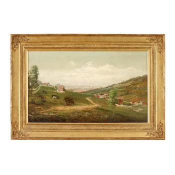 Panoramic View of Reading, PA, most likely Neversink Mountain by 
																	J Heyl Raser