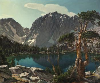 4th Lake and Mt. Temple Crag by 
																			Robert Clunie