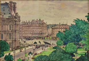 View of Paris by 
																	Edward Middleton Manigault