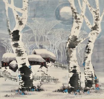 Snowy Landscape by 
																	 Wang Lisuo