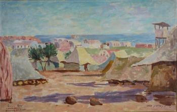 View of Cyprus Internment Camp by 
																	Zvi Ehrman