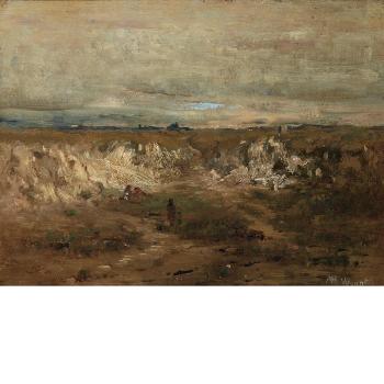 Landscape with Figures by 
																	Alexander H Wyant