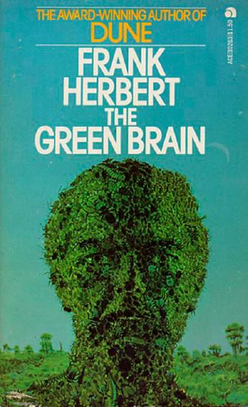 The Green Brain, paperback cover by 
																			Dean Ellis