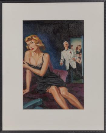 High Priced Party Girl, paperback cover by 
																			Bernard Safran