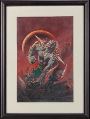 Doomsday, DC Villans: Dark Judgement card art skybox by 
																			Joe Devito