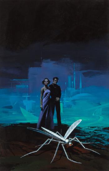 The New Atlantis, paperback cover by 
																			Lou Feck