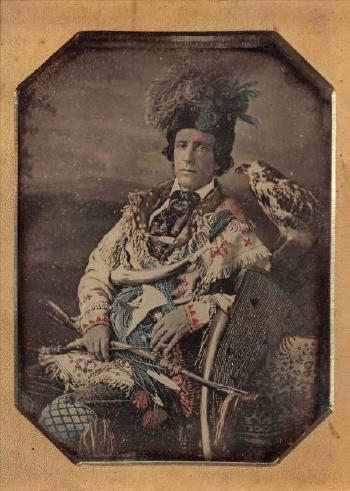 Portrait of Philip Doughtery dressed as a 'Mountain Man' by 
																			 Van Loan & Retzger
