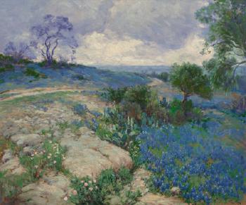Texas Landscape with Bluebonnets by 
																			Julian Onderdonk