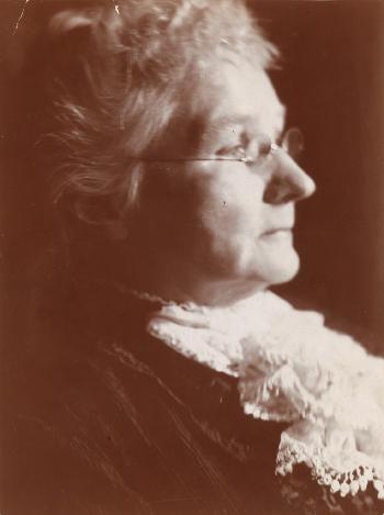 Prominent Irish-American labor leader Mary Harris Jones (1837-1930), a.k.a., 'Mother Jones' by 
																	Henry van der Weyde