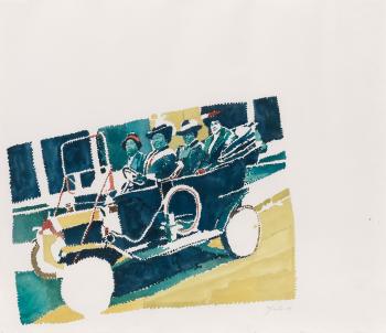 Untitled (Madam C. J. Walker and Friends in Her Automobile) by 
																	Richard Yarde