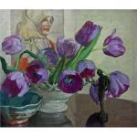 Mauve Tulips by 
																			Clara Hagarty