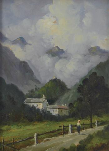 Paesaggio montano by 
																	Angelo Forneris