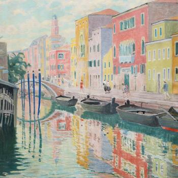 Canal in Venice by 
																			Franz Martin Lunstroth