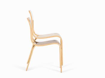 5 Stacking Chairs 'Esse' by 
																			Gigi Sabadin