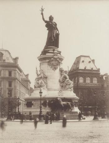 La Statue de la République, Paris by 
																	Etienne Neurdein