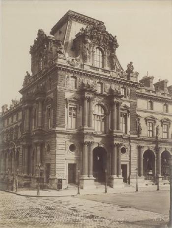 Le Pavillon Turgot (Nouveau Louvre), Paris by 
																	Etienne Neurdein