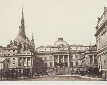 Le Palais de Justice et la Sainte Chapelle, Paris by 
																	Achille Quinet