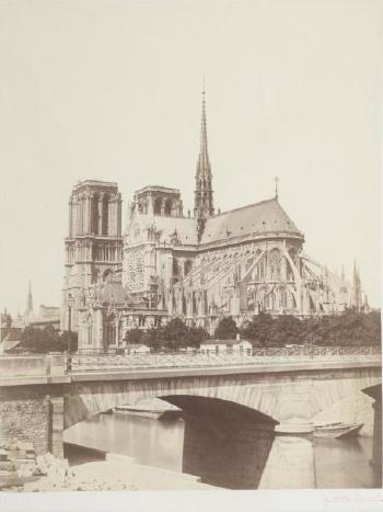 Notre Dame de Paris vue des Quais de la Seine, Paris by 
																	Achille Quinet