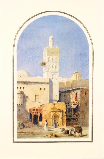 Vue de la Mosquee by 
																	Alexandre Francois Caminade