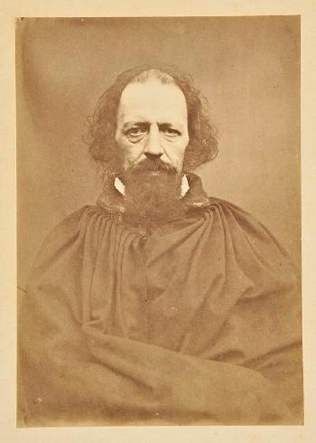Two portraits of Alfred, Lord Tennyson (1809-1892) by 
																	Oscar Gustav Rejlander