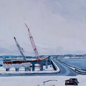 New Bridge, Winter by 
																			 RD 357