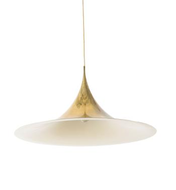 'Semi' ceiling light by 
																			Claus Bonderup