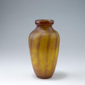 Cut agate vase by 
																			Louis Comfort Tiffany