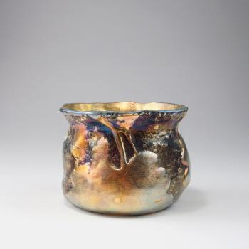 'Lava' vase by 
																			Louis Comfort Tiffany