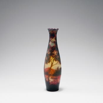 Vase with mountain lake by 
																			Camille Tutre de Varreux