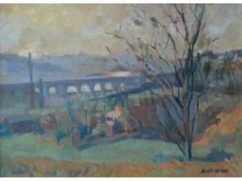 The Thirteen Arches from Prestwich Clough by 
																	Henry Vitofski
