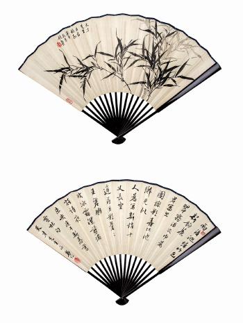 Painting and calligraphy by 
																	 Zhong Shouren