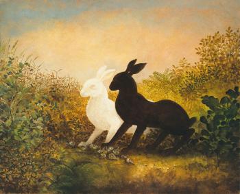 Two Hares by 
																	Peter Zokosky