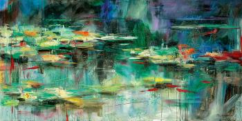 Lotus pond by 
																	 Xu Ming
