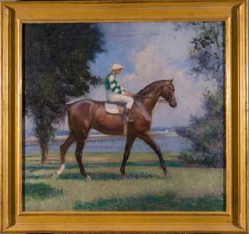 The jockey by 
																			Edmund C Tarbell