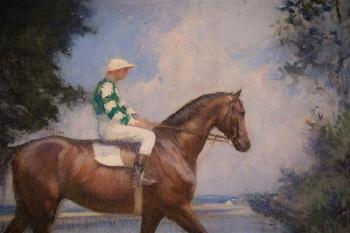 The jockey by 
																			Edmund C Tarbell