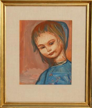 Portrait of a Girl by 
																	Josef Presser