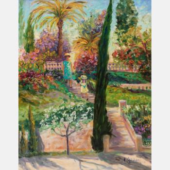 A Jardin a Cannes by 
																			Elyane Addari