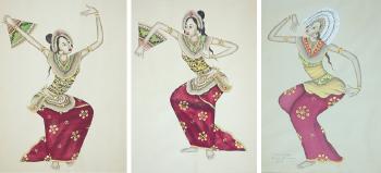 Balinese Dancers by 
																	I K Rudin