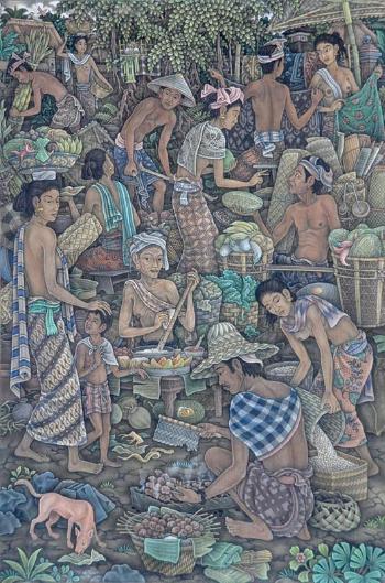 Suasana pasar di Ubud by 
																	Ida Wayan Turun