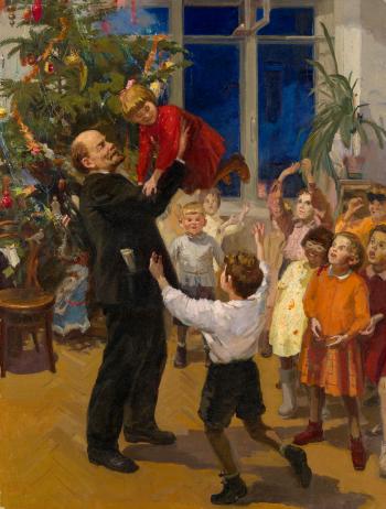 Lenin and Children at a New Year Party by 
																	Viktor Tcvetkov