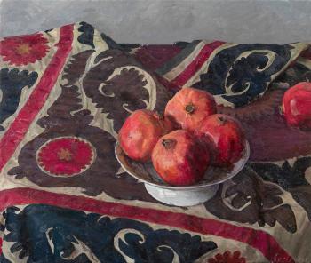 Still Life with Pomegranates by 
																	Sergei Svetlakov