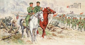 The army of Deng Xiaoping and Liu Bocheng by 
																	 Xiao Lin
