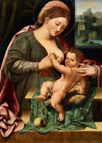 The Virgin and Child by 
																	Lambert Ryckx