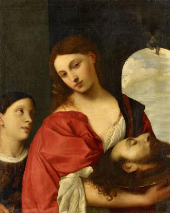 Salome with the Head of John the Baptist (after Tizian) by 
																	Alessandro Varotari