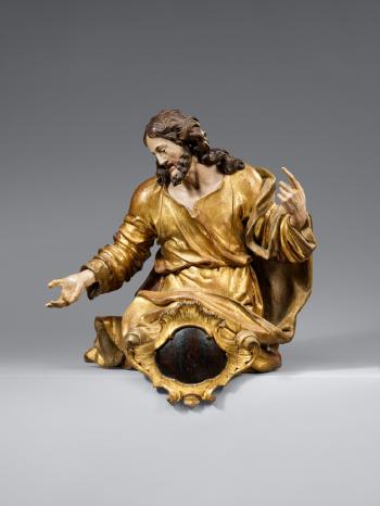 A figure of Christ blessing by 
																	Johann Meinrad Guggenbichler