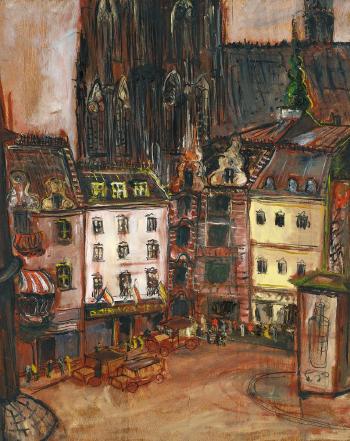 Ansicht von Köln (mit Dom) by 
																			Friedrich G Einhoff