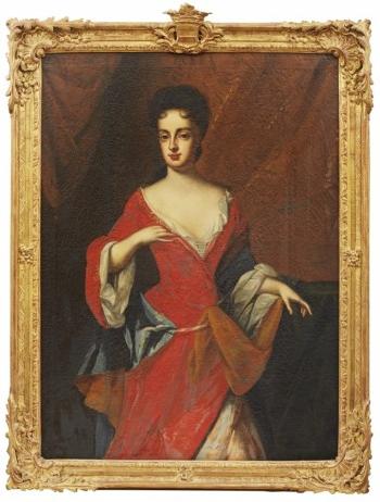Porträtt föreställande Grevinnan Sigrid Catharina Bielke (1681-1765) by 
																			Martin Hannibal
