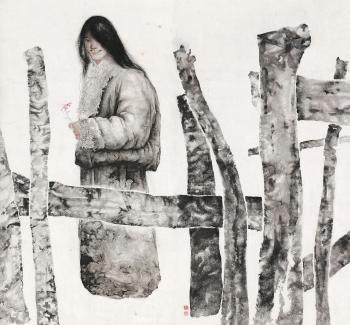 Tibet Girl by 
																	 Wang Gensheng